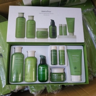 Bộ dưỡng trắng da trà xanh 7món Hàn Quốc