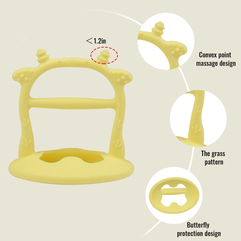 Vòng Tay Hạt Silicone Mềm Mại Làm Dịu Răng Dành Cho Em Bé