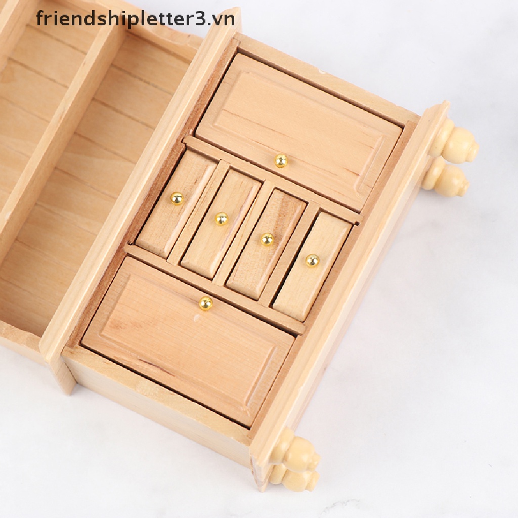 Tủ Gỗ Tỉ Lệ 1: 12 Xinh Xắn Dành Cho Búp Bê