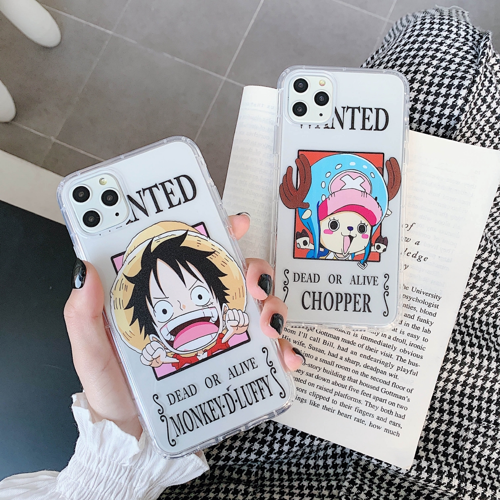 Mũ Rơm luffy Ốp trong one piece dành cho iphone11 11pro XR XS Max i7/8 plus Ốp lưng điện thoại mềm chopper
