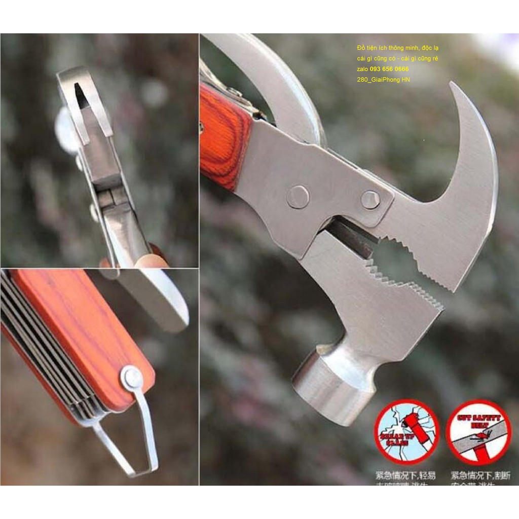 Mua Búa cứu hộ thoát hiểm ô tô đa năng 9 trong 1 - Búa thoát hiểm kiêm ...