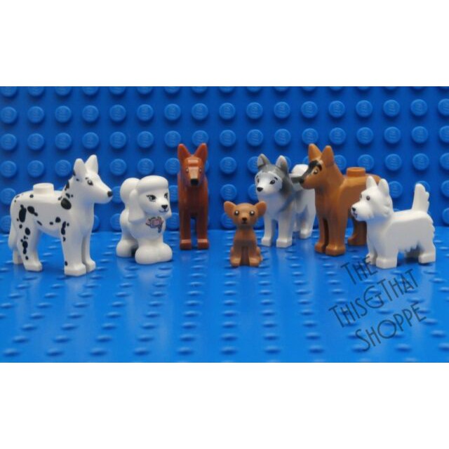 Chó DOG/ lạp xường/bulldog/chihuahua LEGO - Động vật đồ chơi LEGO - phân loại chó các loại.