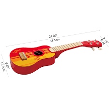 Đồ chơi đàn Ghita màu đỏ Hape E0316 - Ukulele