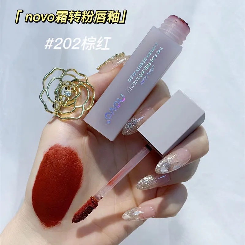 Son kem NOVO Dạng Lỏng Lâu Trôi Chống Thấm Nước Dưỡng Ẩm Chất Lượng Cao NO.5649
