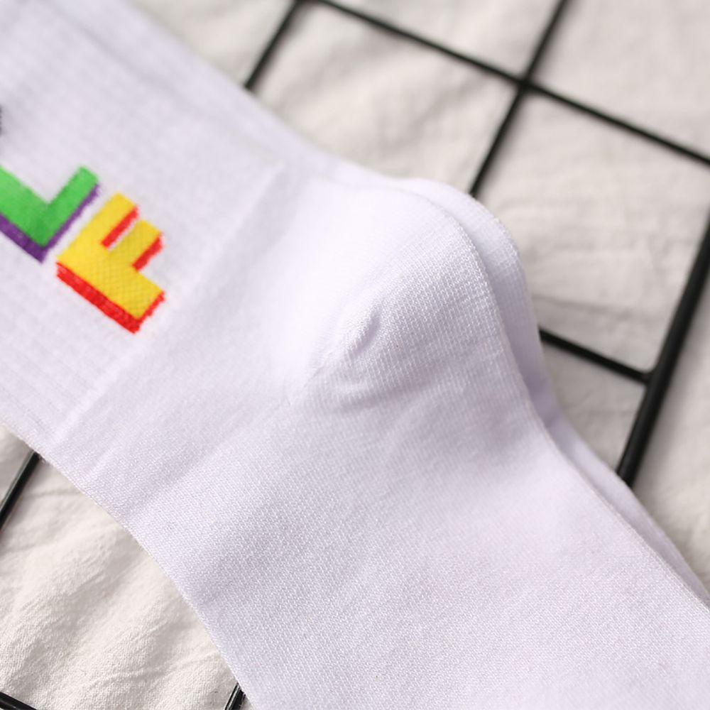 NASA Vớ Cotton Thể Thao In Chữ VANES1 Phong Cách Harajuku Hip Hop Cho Nam Và Nữ