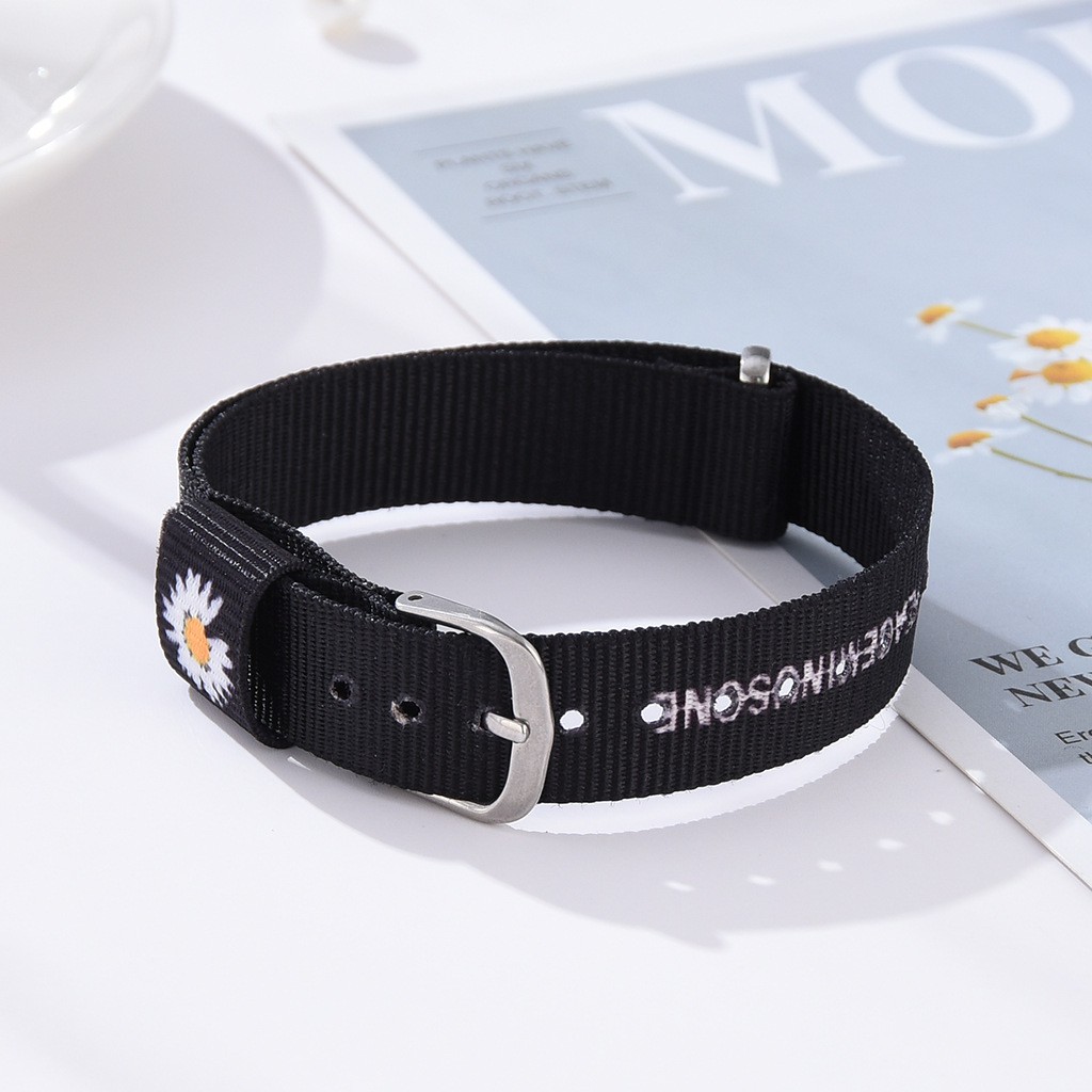 Vòng tay vải UNISEX Nam Nữ hoa cúc Hot trend GD - G.Dragon cá tính độc đáo , Phù hợp làm vòng tay đôi , nhóm VT-28