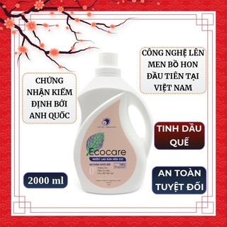 Nước lau sàn hữu cơ Bồ Hòn Ecocare 2000ml , nước lau nhà tinh dầu quế đuổi muỗi