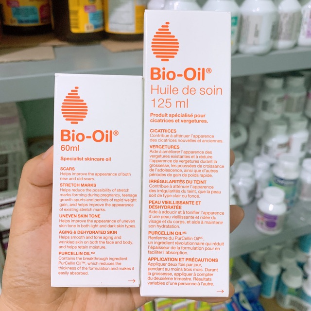 Tinh dầu Bio-Oil 125ml giúp làm mờ sẹo và giảm thâm nám rạn da
