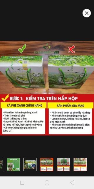 Hợp 30 gói cà phê xanh 3 hộp 10 gói kháng mỡ Thiên Nhiên Việt | BigBuy360 - bigbuy360.vn