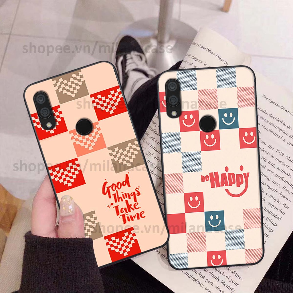 Ốp Xiaomi Redmi 7 caro họa tiết nhiều màu sắc siêu đẹp thời trang cá tính