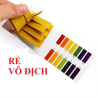 Giấy quỳ tím đo độ PH CHO BỂ CÁ - 80 miếng kèm bảng màu