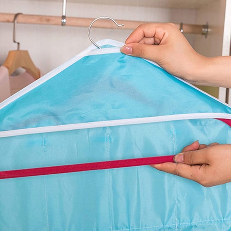 1 Túi Treo Đựng Đồ Lót 16 Ngăn Trong Suốt Tiết Kiệm Không Gian