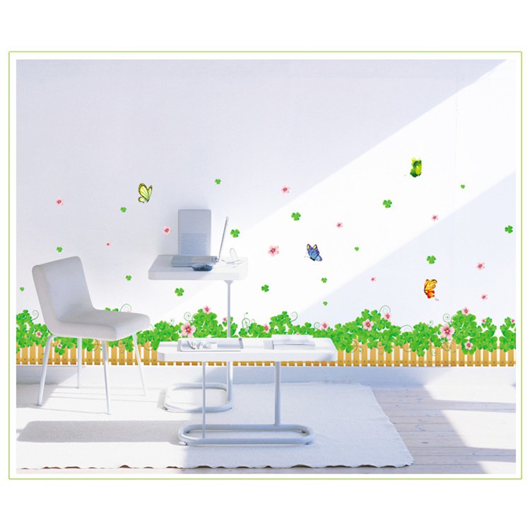 Decal dán chân tường 5m4 hoa cỏ đủ loại ( Chọn mẫu ) HCM