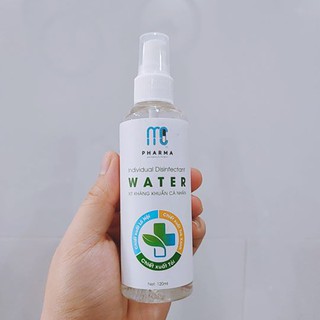 Nước rửa tay khô - xịt tay kháng diệt khuẩn-MC Pharma 120ml