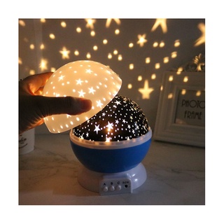 Đèn ngủ chiếu trăng sao vũ trụ độc đáo xoay 360 độ