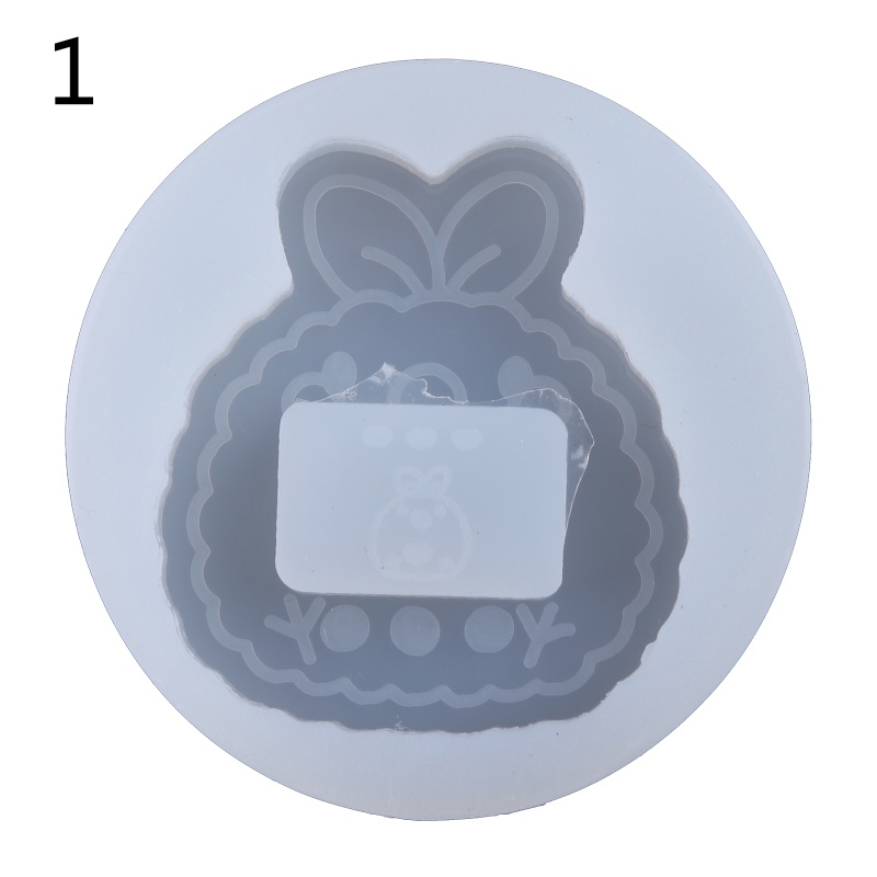 Khuôn Silicone Làm Móc Khóa Hình Thỏ / Gấu Lấp Lánh DIY