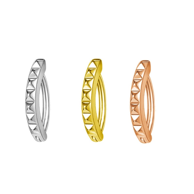 Khuyên Rốn Bằng Bạc Đính Đá Zircon Phong Cách Tối Giản Cho Nữ