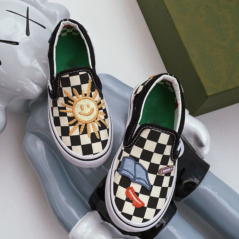 Giày Lười Vải Canvas Mềm Mại Phong Cách Hàn Quốc Thời Trang Xuân Hè Cho Bé