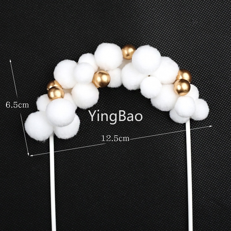 Phụ Kiện Cắm Trang Trí Bánh Kem Sinh Nhật Hình Chữ Love Màu Vàng Dễ Thương