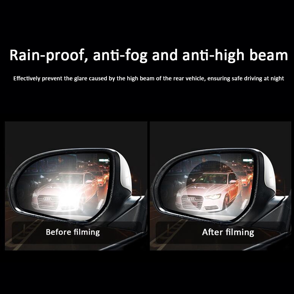 Tấm film dán kính chiếu hậu kính cửa sổ xe ô tô chống nước chống mưa