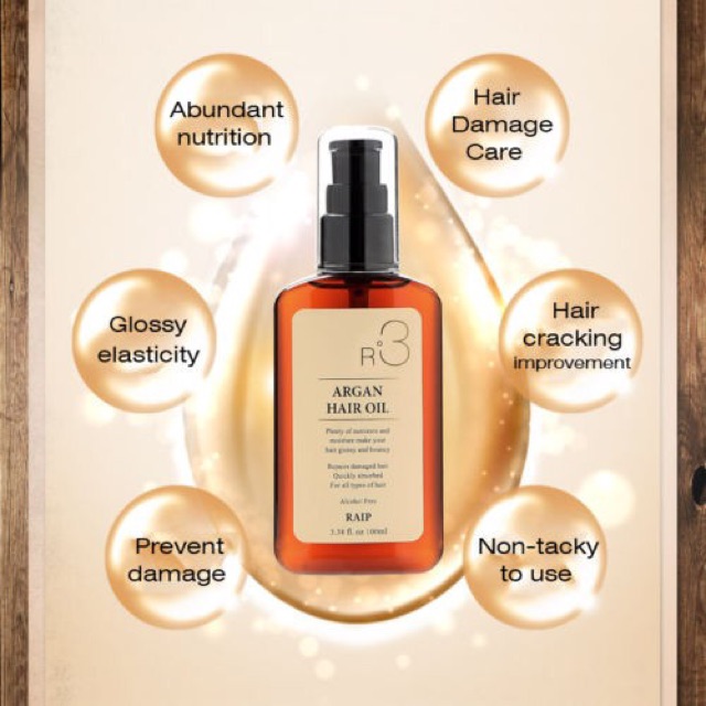 Date 2026 Tinh Dầu Argan DƯỠNG TÓC R3 RAIP ARGAN HAIR OIL 100ml Hàn Quốc