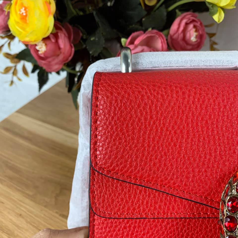 Túi xách Gucci Dionysus đầu rồng màu đỏ size mini 20cm