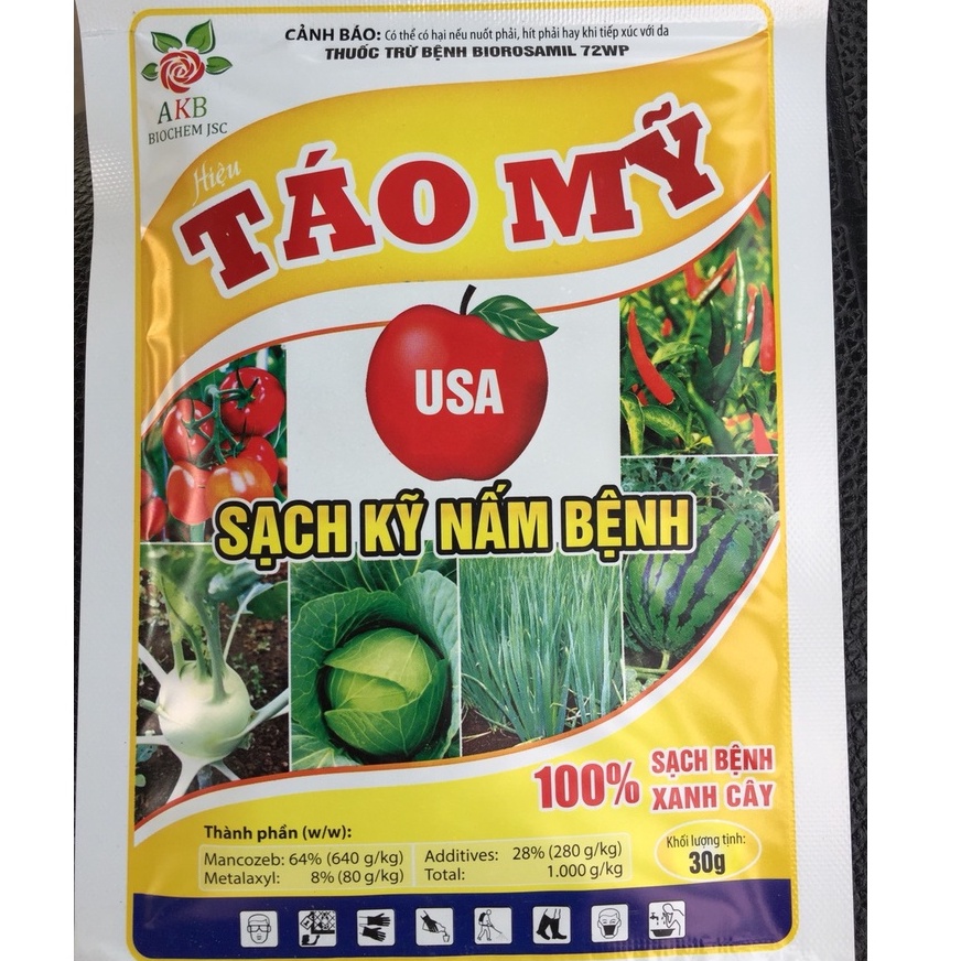 Chế phẩm xử lý bệnh Mancozeb metalaxyl phòng ngừa Đốm,rỉ sắt, vàng lá, thán thư, sương mai, mốc sương