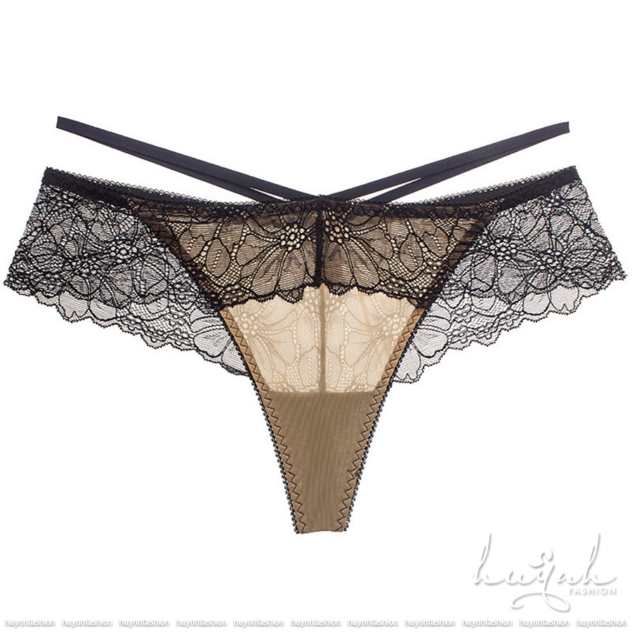 Quần lót ren lọt khe dây chéo eo sexy - C01