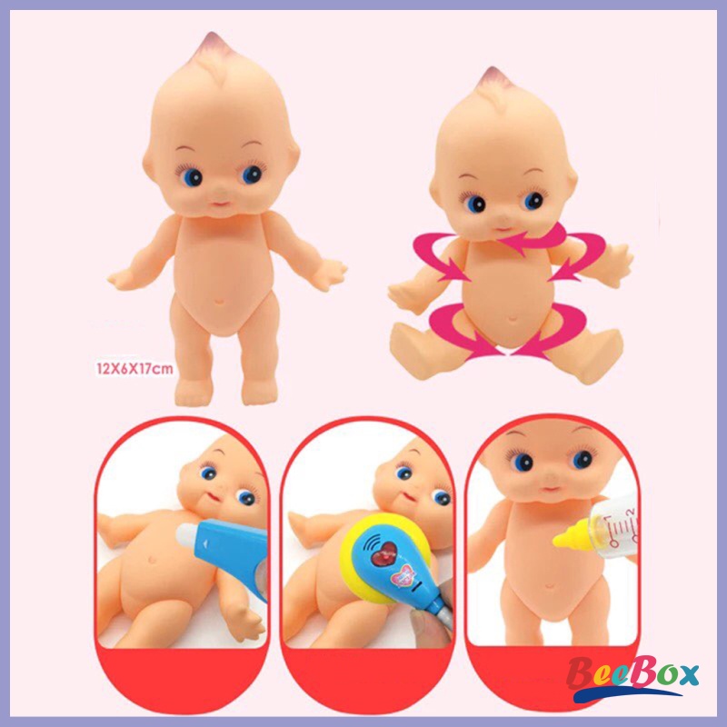 BeeBox Kid Baby Pretend Doctor Role Play Accessory Realistic Baby Doll Toy Gift