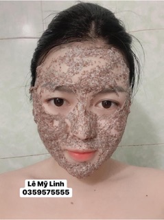 Mặt nạ ngũ hoa hạt trân châu phấn