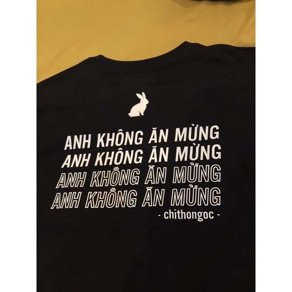 Áo thun Anh Không Ăn Mừng 100% cotton dáng oversize - The Ember