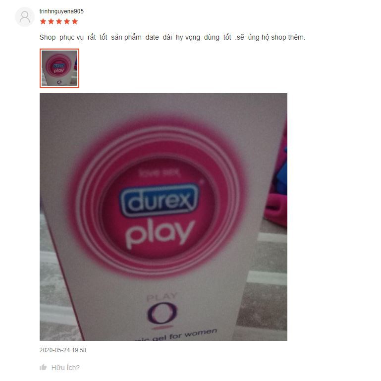 Gel Bôi Trơn Durex Play O.Tăng Khoái Cảm [Hàng Chính Hãng]