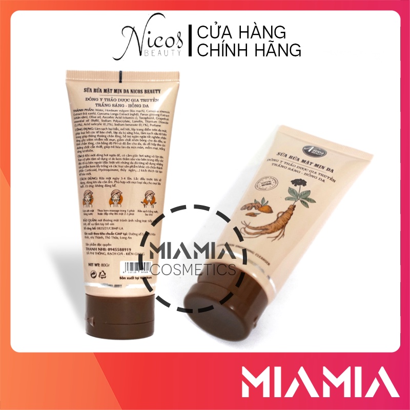 Sữa Rửa Mặt Đông Y Nicos Chính Hãng - 8938508845606