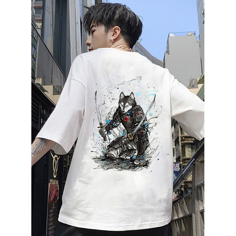 Áo thun unisex form rộng phong cách Nhật Bản đẹp độc lạ vải dày mịn 2019T1606