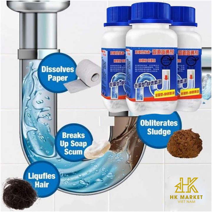 Combo 2 Hộp Bột Thông Cống