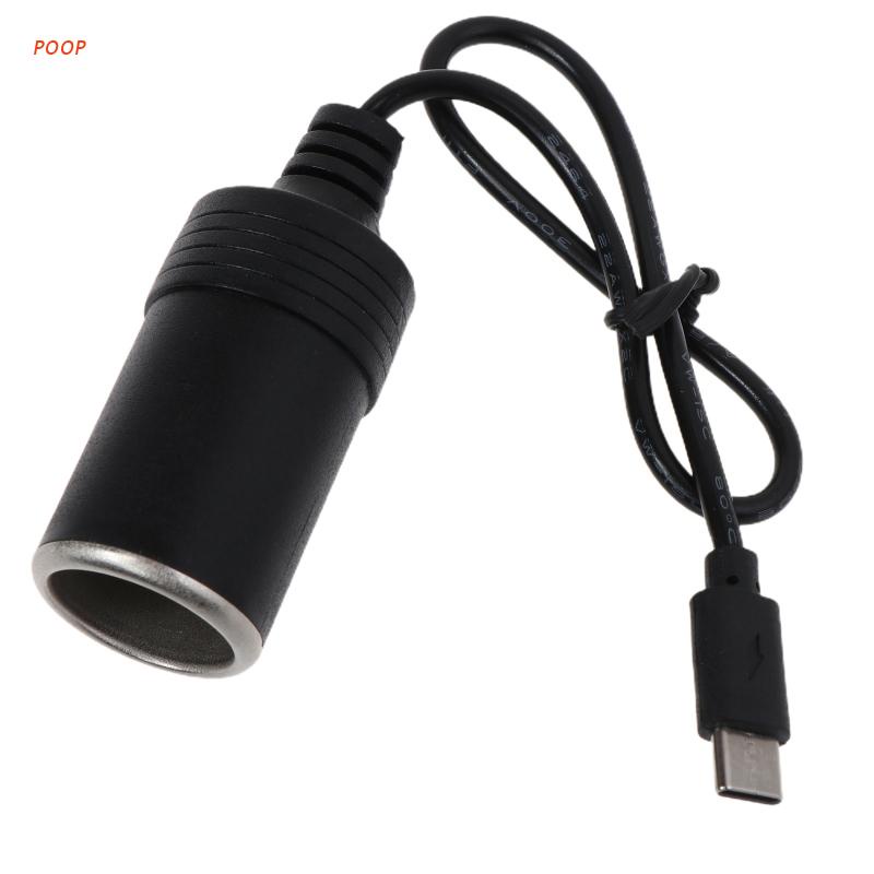 Dây Cáp Chuyển Đổi POOP USB C 12V Kèm Bật Lửa
