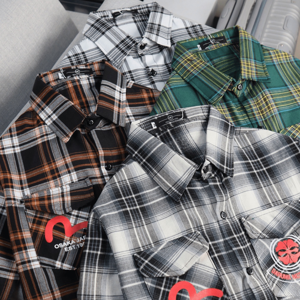 (HCM) ÁO SƠ MI NAM CARO CHẤT NỈ THỜI TRANG HÀN QUỐC - PHONG LUXURY BOY PHỐ , NHẬT CỔ SIÊU ĐẸP CHO CÁC ANH EM mới nhất th