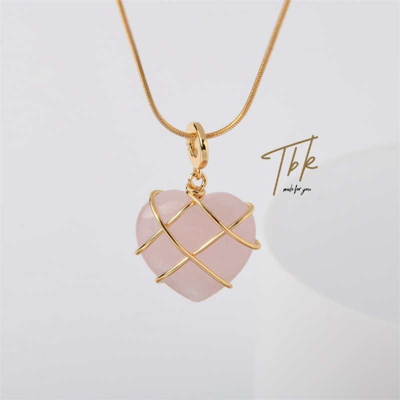 Vòng cổ Mạ Vàng 18k 950K Mặt Hình Trái Tim Không Gây Dị Ứng Cho Nữ