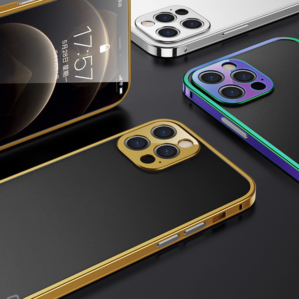 Ốp Điện Thoại Siêu Mỏng Khung Kim Loại Nhôm Cho Iphone