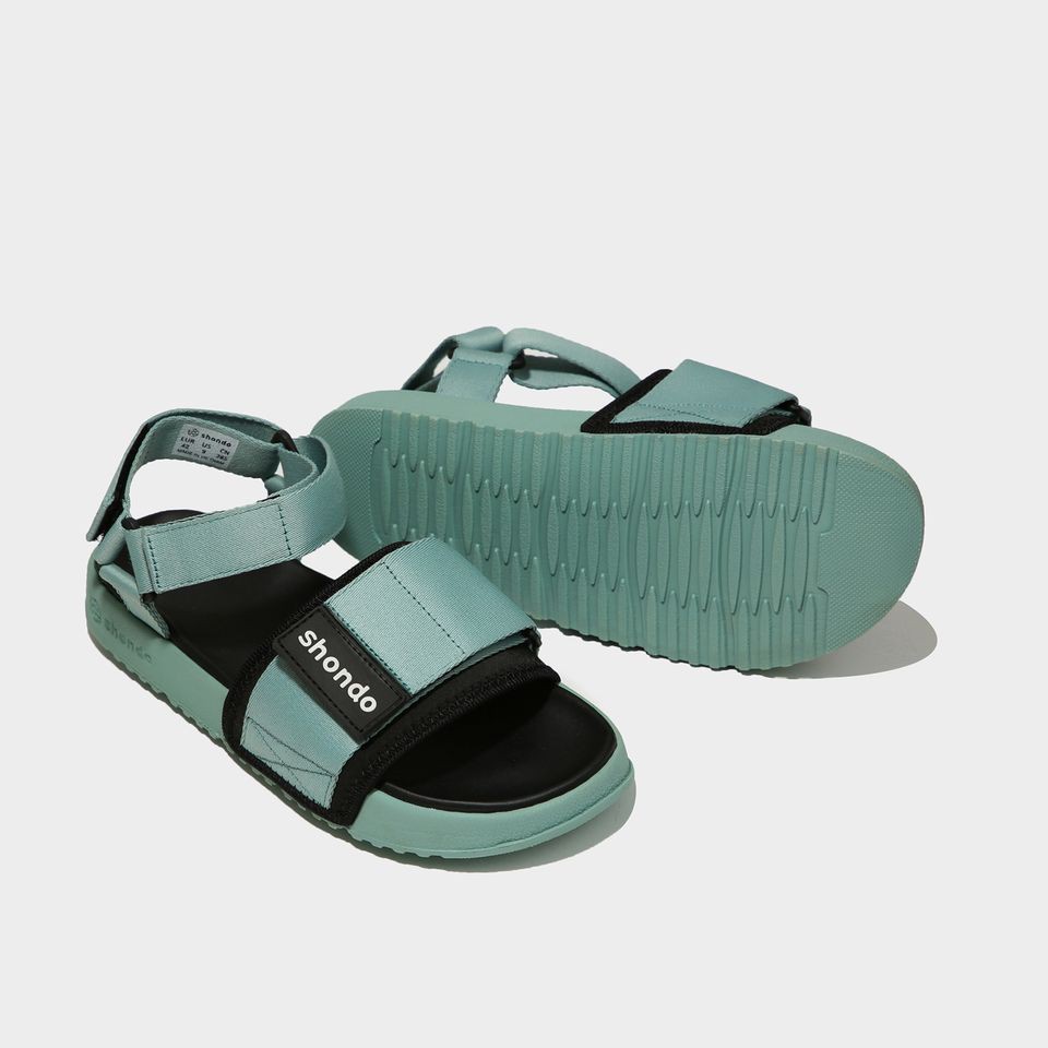 [Mã FAXANH245 giảm 10k đơn từ 50k] Shondo Sandals CHICLY màu xanh bơ CLY3232