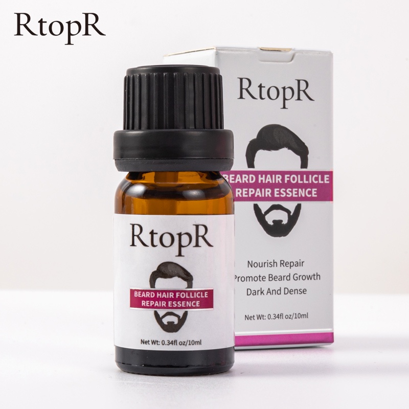 Tinh dầu dưỡng RTOPR kích thích mọc râu tóc lông mày dưỡng ẩm mềm mịn dành cho nam 10ml