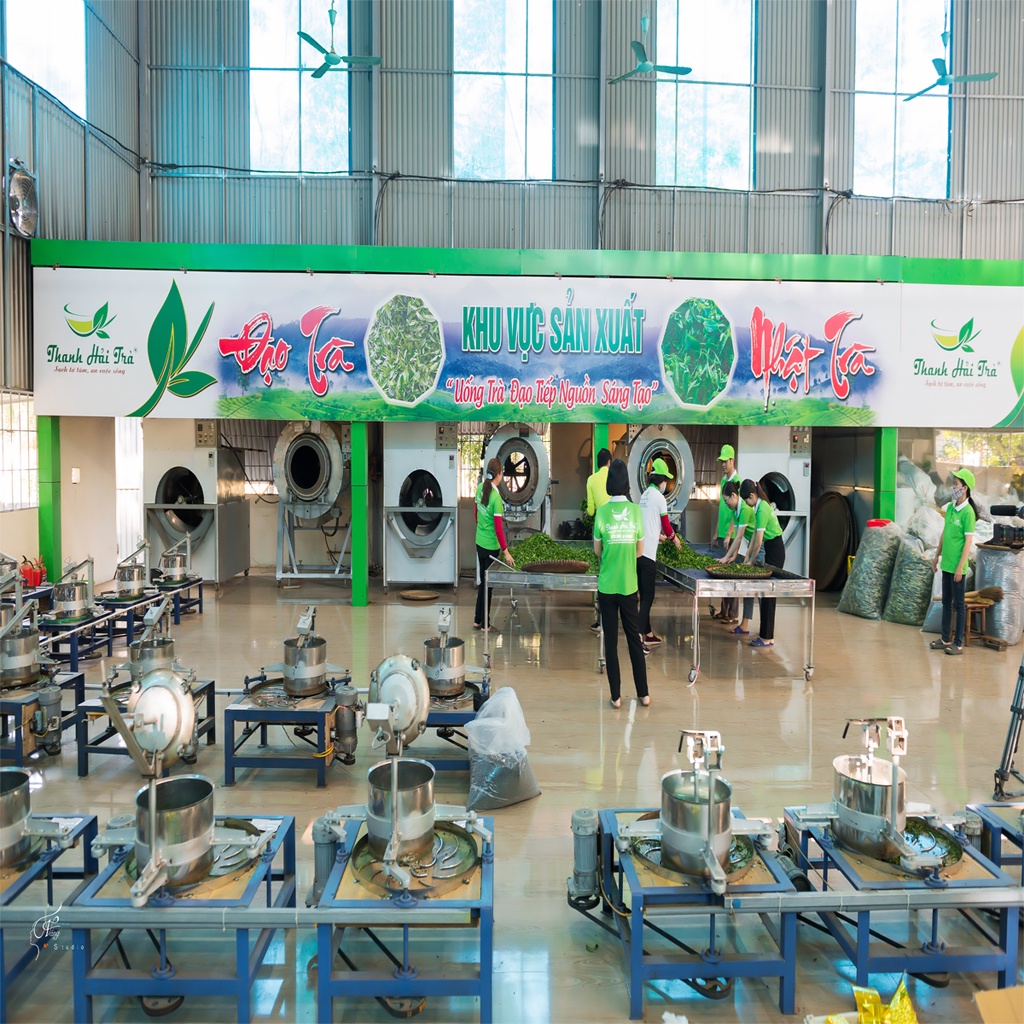 Lá Trà Xanh Sấy Khô Lá Chè Thái Nguyên Sấy Nguyên Lá 200g