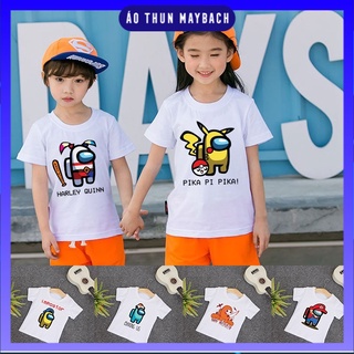 [ Mẫu Mới ] Áo thun trẻ em in hình AMUS Tay Ngắn Chất Cotton MB03