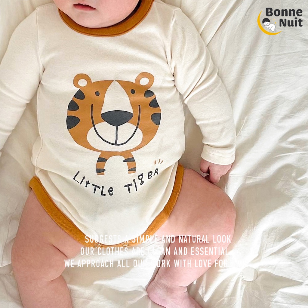 Set bodysuit hình hổ kèm nón, có đuôi siêu yêu cho bé yêu
