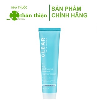 Kem mụn Clear Regular Strength Daily Skin Clearing Treatment With 2.5% Benzoyl Peroxide - giúp giảm mụn và sưng đỏ