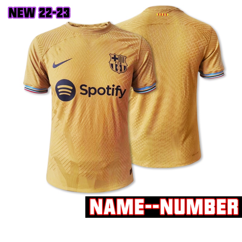 Áo Thun Số 22-23 Câu Lạc Bộ Barcelona Size s-2xl* Có Sẵn Sẵn*