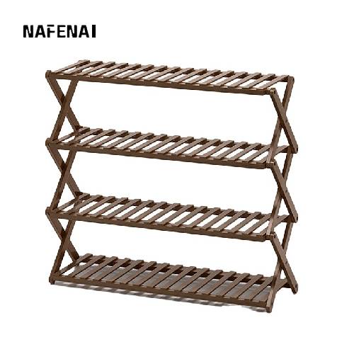 Kệ Đựng Giày Dép Nhiều Tầng Bằng Gỗ Tre Tiết Kiệm Không Gian