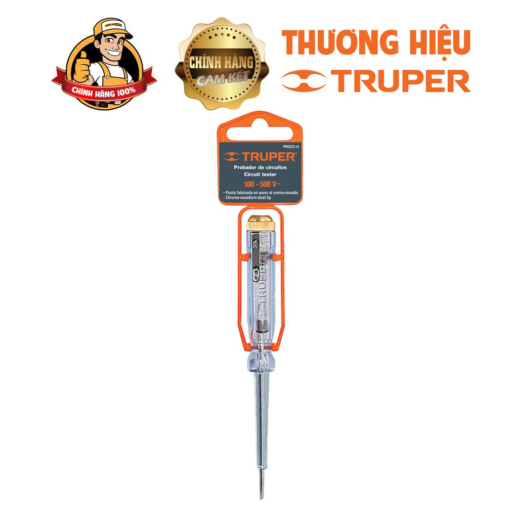 Tua vít,Bút thử điện 150mm Truper PROCO-14