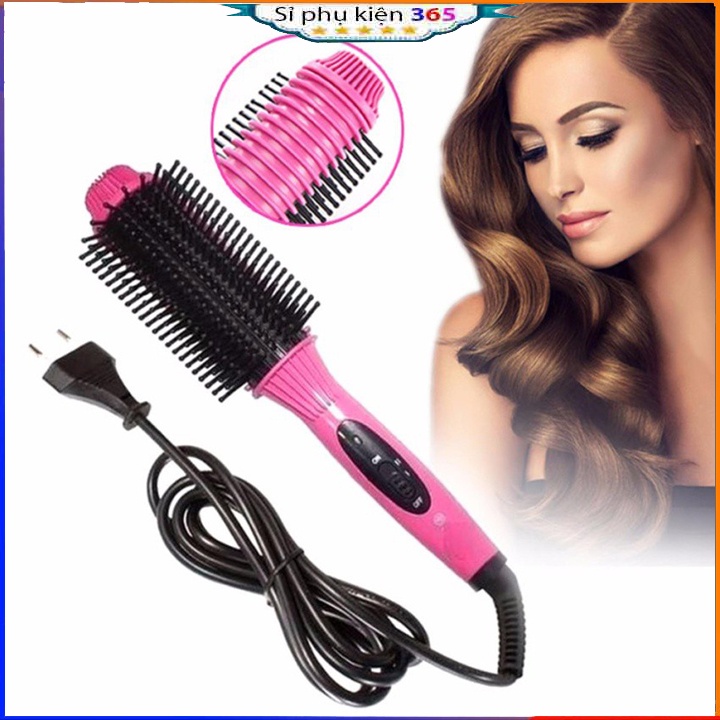 Lược điện thông minh 3 trong 1, làm xoăn ,sấy phồng ,uốn cụp