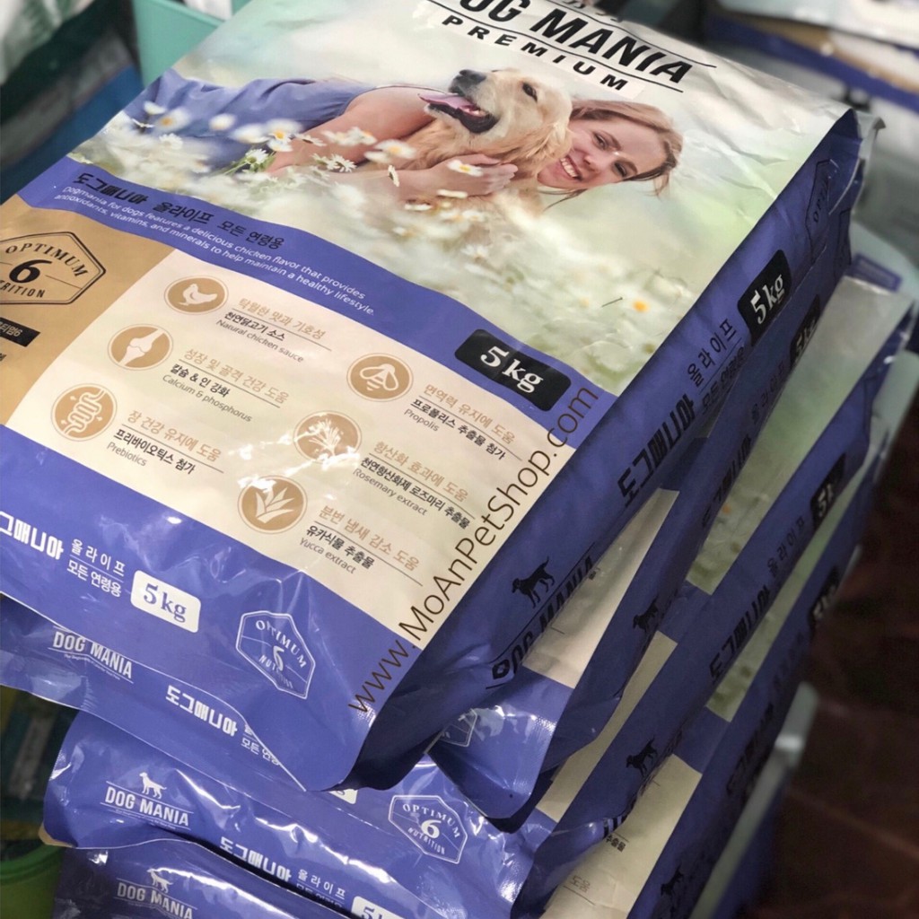 5kg Thức ăn hạt cho chó Dog Mania Premium
